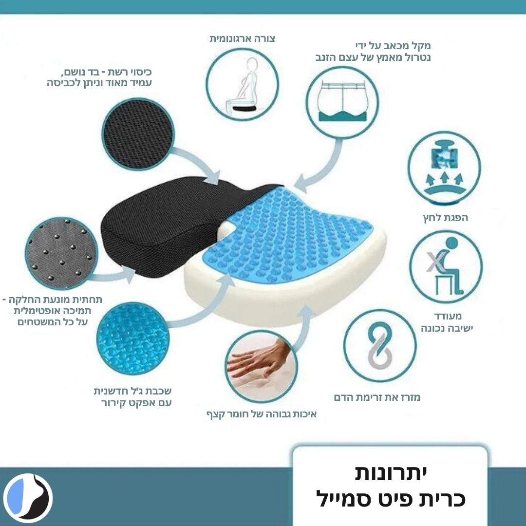 אורטופיקס סיט סמייל - כרית קצף אורטופדית