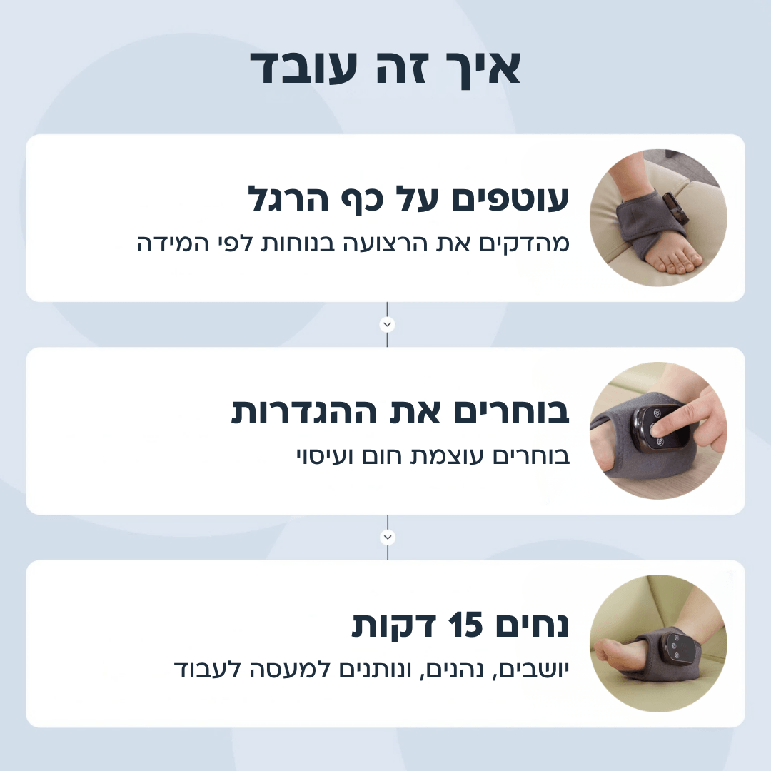 מעסה כף הרגל 3 ב-1 מבית אורטופיקס